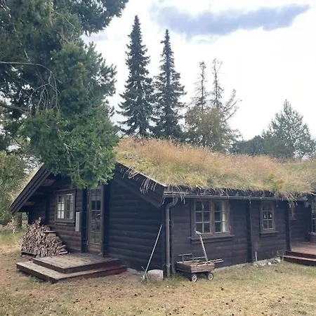 Norwegian Log Among Heather And Pine Trees 度假居 *